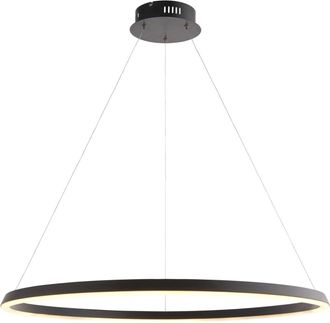 Loops Ceiling Pendant Light - Matt Black & White Silicone - 45W LED - Bulb Included