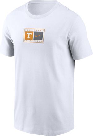 Nike Tennessee Campus Logo Swoosh Nike Mens College T-Shirt in White | N19910AUTN-4B6