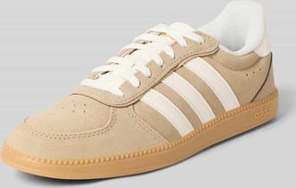 adidas Sneaker aus Leder mit Schn&uuml;rung Modell BREAKNET SLEEK in Sand, Gr&ouml;&szlig;e 36,5