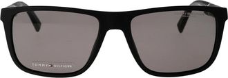 Tommy Hilfiger Stijlvolle zonnebril TH 2043/S - Heren - Zonnebrillen - Zwart - 56 MM - Accessoires