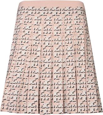 Tory Burch Jacquard Mini Rok - Dames - Korte rokken - Beige - XS - Rokken