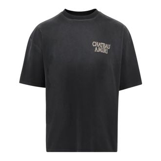 Amiri T-Shirts, male, Black, Size: 3XL Printed Cotton T-Shirt