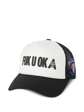 Palace Fukuoka trucker hat - men - Fabric - One Size - White