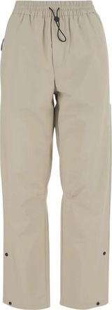 Autry Nylon Joggingbroek Met Trekkoord - Dames - Straight fit broeken - Beige - L - Nylon - Broeken