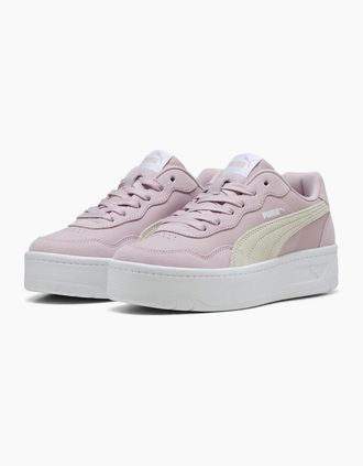 Puma Womens Court Lally Skye Low Top Trainers - Pink - Size: 4