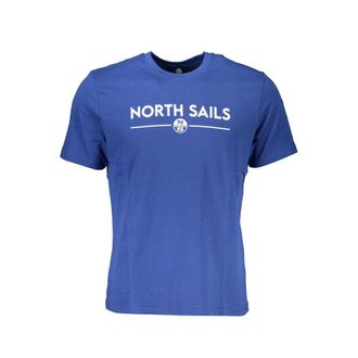 North Sails Mens Tshirt Classic Crew Neck - Medium Blue Cotton - Size X-Large