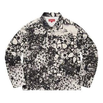 SUPREME x Christopher Wool Denim Work Jacket White Black SUP-FW21-298