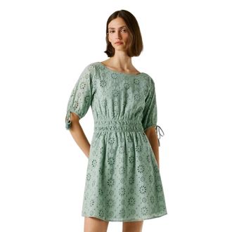 Pepe Jeans London Dames, Jurken, Groen, Maat: XS Katoen