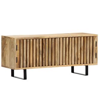 Berkfield Home TV Cabinet 90x30x40 cm Solid Mango Wood in Brown | Size: 90 x 30 x 40 cm