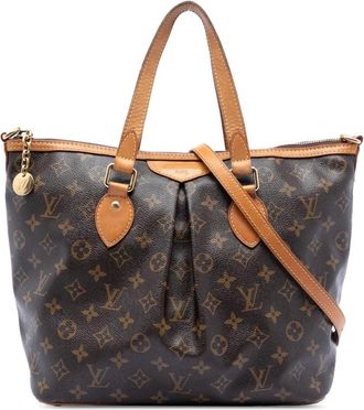 Louis Vuitton Pre-owned Tote Bags, female, Brown, Size: ONE SIZE Pre-owned Printed Leather Tote Bag