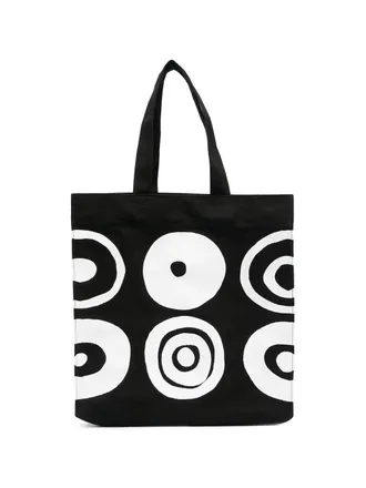 10 Corso Como graphic print tote bag - women - Cotton - OS - Black