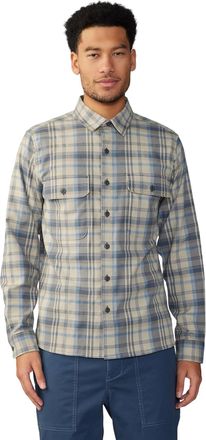 Mountain Hardwear Voyager One Long Sleeve Shirt In Light Zinc Another Voyage Plaid