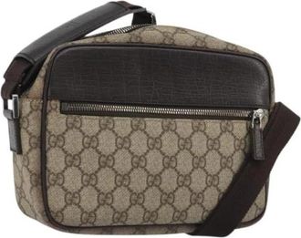 Gucci Pre-owned Vintage Shoulder Bag - Dames - Vintage Schoudertas - Beige - ONE Size - Leer - Vintage
