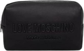 Love Moschino Bustina Pouch - Dames - Portefeuilles - Zwart - ONE Size - Polyester - Accessoires