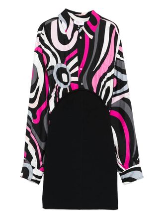 Pucci Mini-jurk met print - Zwart