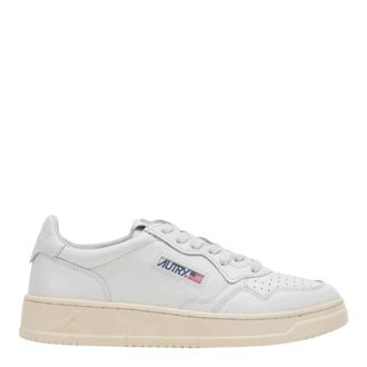 Autry Medalist Low - Heren - Sneakers - Wit - 40 EU - Katoen - Schoenen