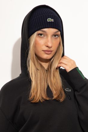 Lacoste Wool Beanie, Unisex, Navy Blue