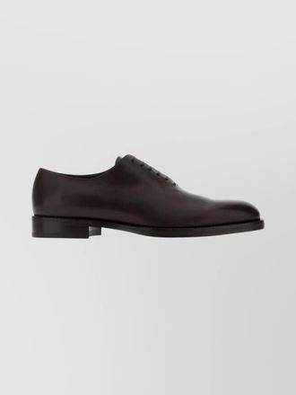 Ferragamo amber round toe leather shoes