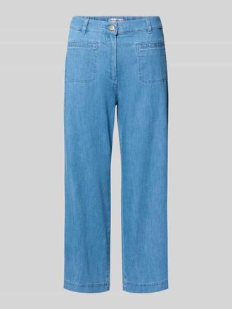 Raphaela by Brax Regular Fit Culotte aus Baumwoll-Mix in Blau, Gr&ouml;&szlig;e 38