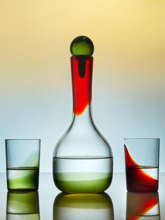 VENINI Gio Ponti Apem Hand-Blown Murano Glass Decanter