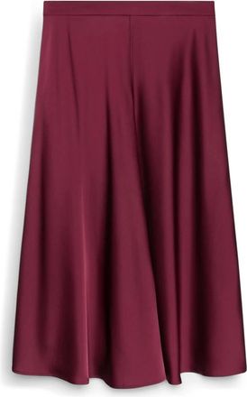 Fiorella Rubino Stretch satijnen A-lijn rok - Dames - Maxi Rokken - Rood - S - Satijn - Rokken