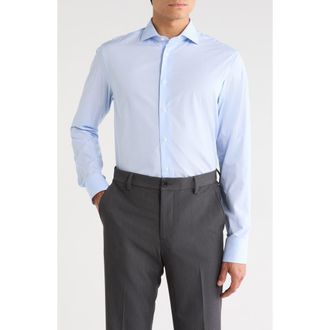 Canali Cotton Dress Shirt in Light Blue at Nordstrom Rack, Size 43