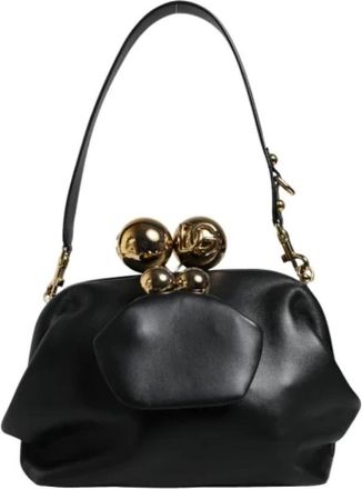 Dolce & Gabbana Pre-owned Fabric shoulder-bags - Dames - Vintage Handtas - Zwart - ONE Size - Leer - Vintage