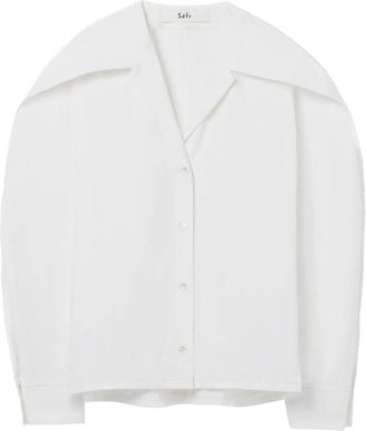 Séfr pointed collar arc shirt - women - Cotton - S - White