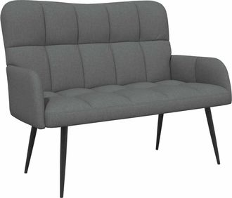 vidaXL Sof&aacute; De 2 Plazas Gris Oscuro 115 X 61 X 87 Cm Tela Vidaxl