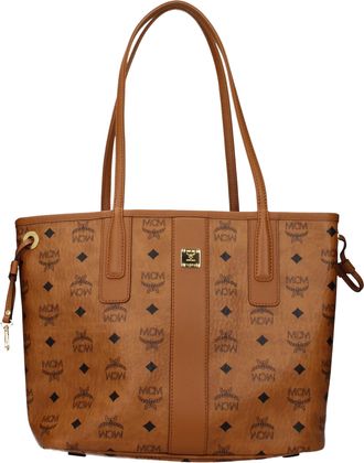 MCM Mcm Frauens Umh&auml;ngetasche Stoff Braun/Mehrfarbig