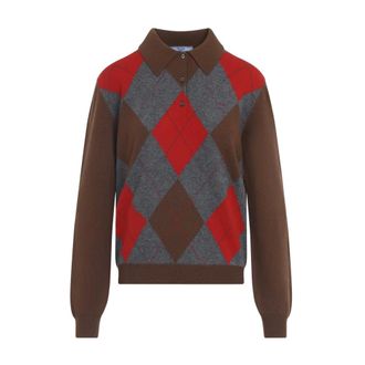 Prada Dames, Tops, Veelkleurig, Maat: S Wol