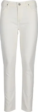 Citizens Of Humanity White Slim Mid Rise Jeans