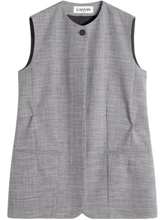 Lanvin Gilet met ronde hals - Grijs