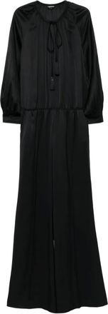 Tom Ford Tuta intera con scollo a V - Nero