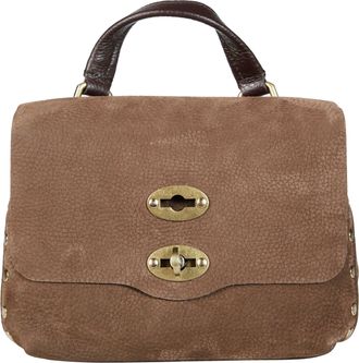 Zanellato Brown Postina Jones Nabuk Baby Suede Handbag