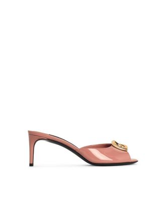 Dolce & Gabbana Pink Leather Sandals