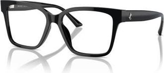 Jimmy Choo London 55mm Rectangle optical glasses in Black at Nordstrom