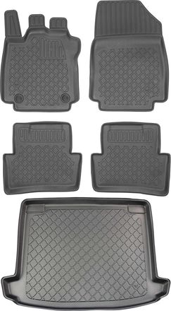 OEM Juego De Alfombrillas Para Coche Y Maletero Para Renault Clio Iv Kombi (marzo De 2013 A 2020)