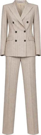 Tagliatore Dresses - female - Tagliatore - Double Breasted Suits - Beige - XL - Suits