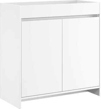 vidaXL Gabinete De Ba&ntilde;o Debajo Del Lavabo Blanco 78,5 X 37,5 X 81 Cm Vidaxl