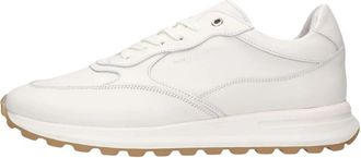 Stefano Lauran Champ Sneakers - Heren - Sneakers - Wit - 48 EU - Leer - Schoenen