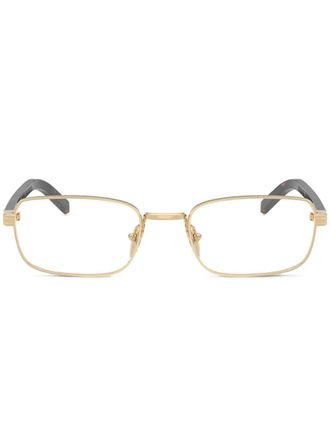 Prada Bril met rechthoekig montuur - Goud