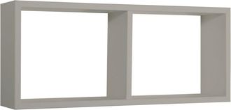 OEM Estante Rectangular De Pared 2 Compartimentos Mod. Morgana Marr&oacute;n Topo
