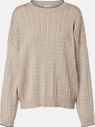 Brunello Cucinelli Jersey en mezcla de algod&oacute;n