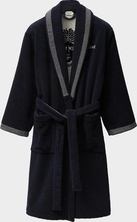 Versace Men & apos;s Medusa Jacquard Terry Bathrobe
