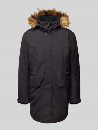 Icepeak Icepeak Parka mit Kunstfellbesatz Modell ALAMOS in Black, Gr&ouml;&szlig;e 58