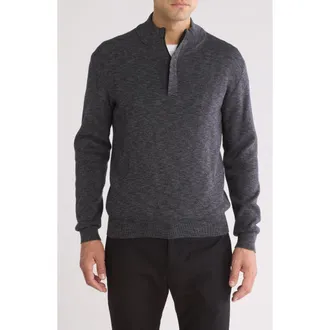 WESTZEROONE Neige Half Zip Pullover in Black at Nordstrom Rack, Size X-Large