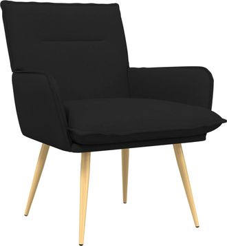 vidaXL Sill&oacute;n Negro Tela Vidaxl