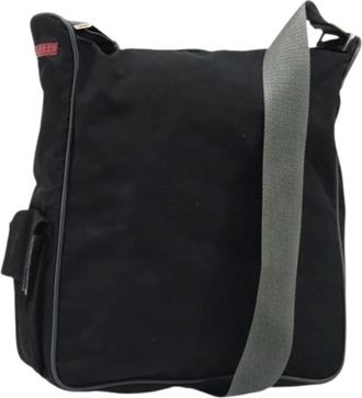 Prada Pre-owned Cross Body Bags, female, Black, Size: ONE SIZE Pre-owned Nylon Shoulder Bag