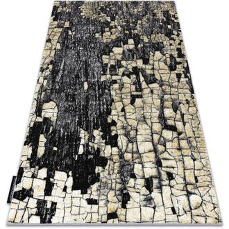 RugsX Rugsx - Alfombra De Luxe Moderna 2079 Pavimentaci&oacute;n Ladrillo - Structural Oro / Gris Yellow 140x190 Cm
